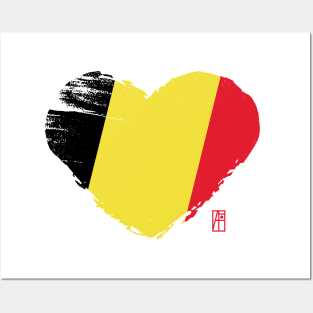 I love my country. I love Belgium. I am a patriot. In my heart, there is always the flag of Belgium. Posters and Art